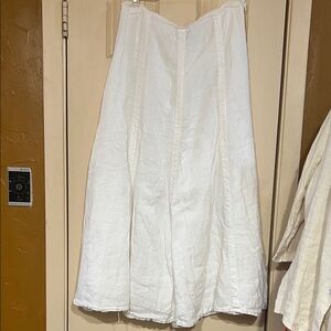 Gap 100% linen Elegant White Women's Skirt